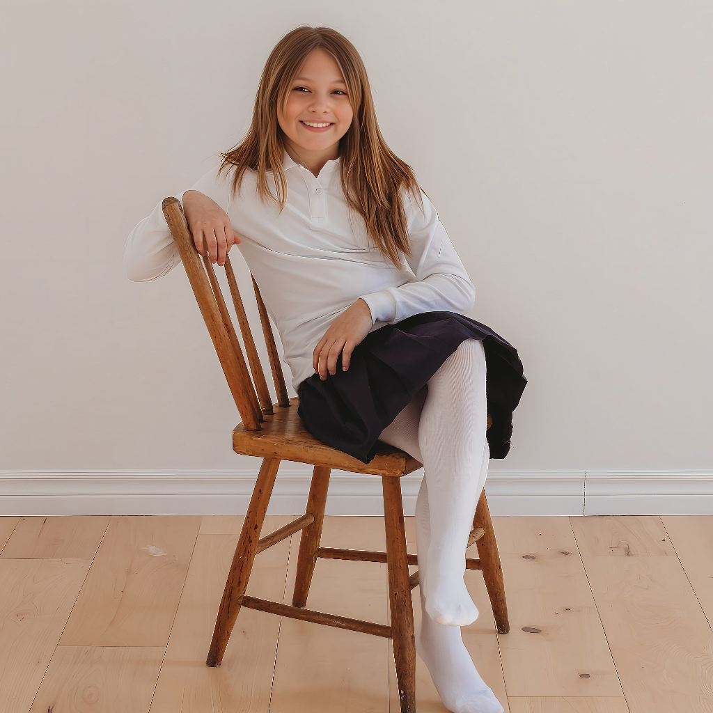 Girl’s Adjustable Waist Pleated Skort Skirt