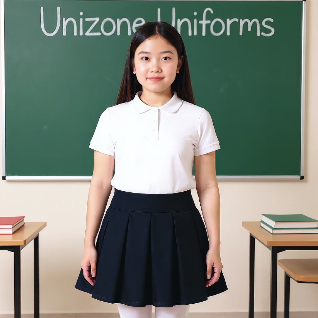 Girl’s Adjustable Waist Pleated Skort Skirt